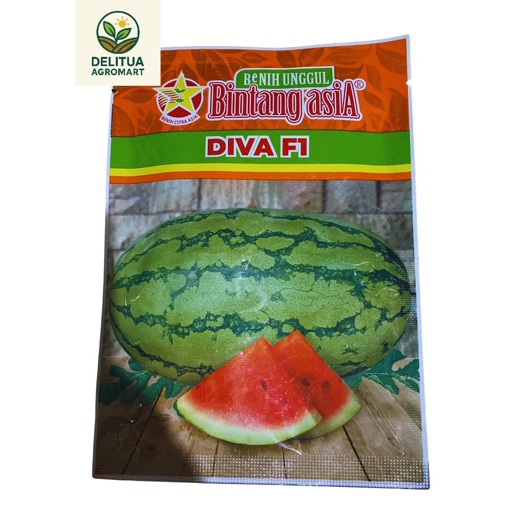 BENIH TANAMAN UNGGUL BINTANG ASIA SEMANGKA DIVA F1 20 GRAM