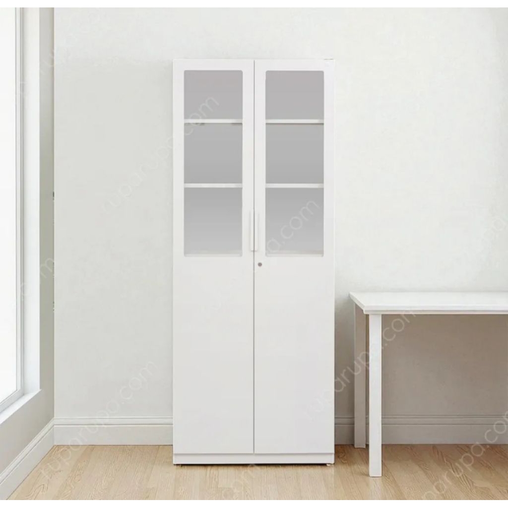 Informa gions lemari arsip kantor metal pintu kaca half