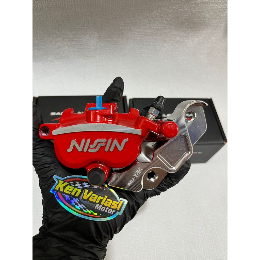 NMAX AEROX NEW OLD SET KALIPER SB + BREKET CAKRAM DEPAN STANDAR 230 MM DAN 260 MM 2 PISTON 2P BONUS 