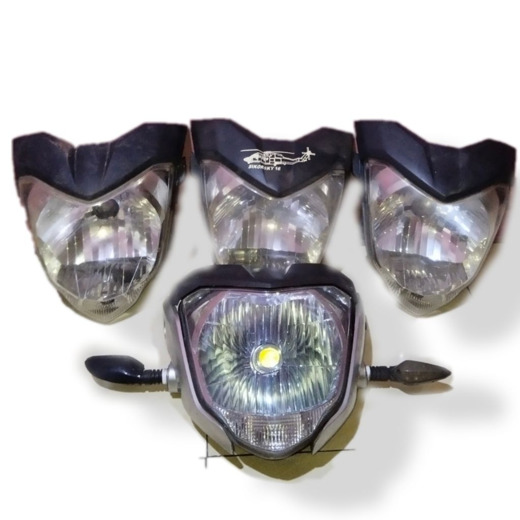 headlamp reflektor lampu depan yamaha byson karbu original copotan