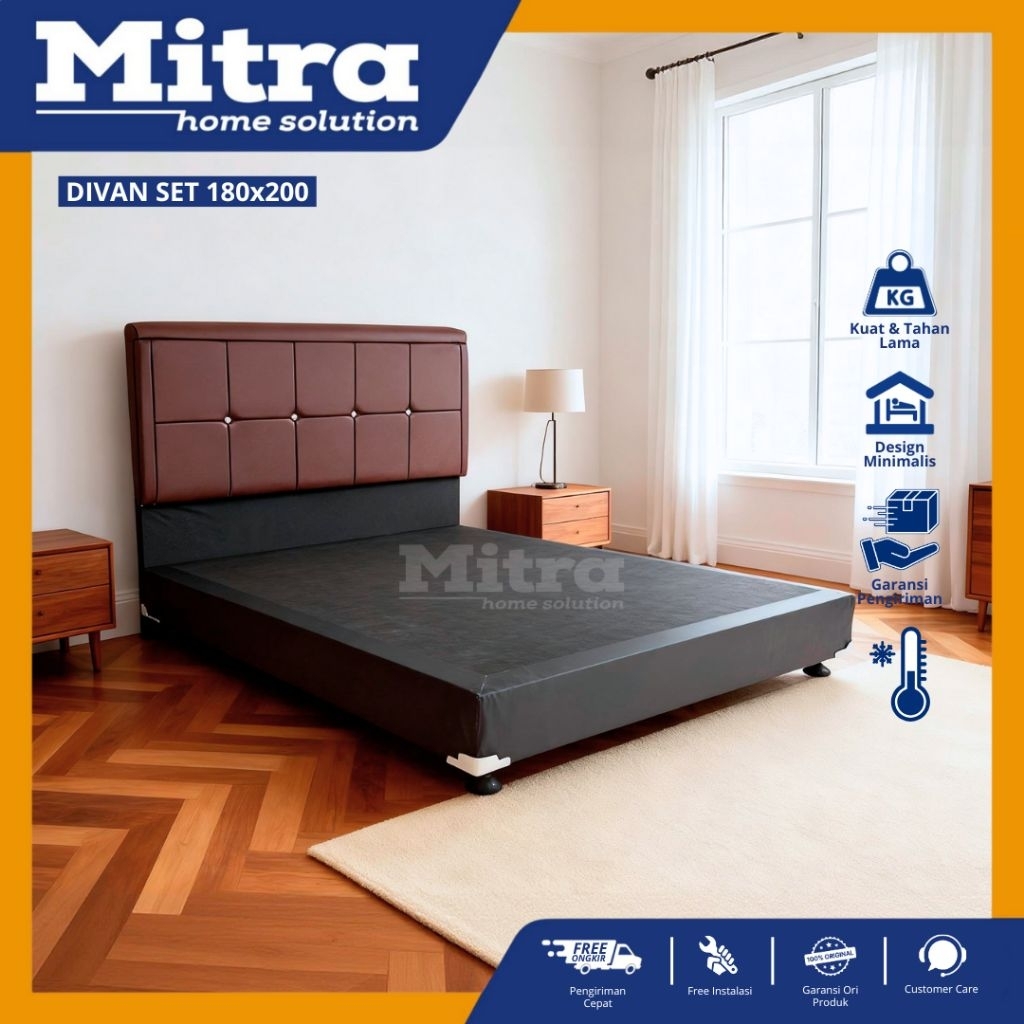 DIVAN SPRINGBED / DIVAN 180X200 / BUSA ROYAL FOAM / TEMPAT KASUR / TATAKAN SPRINGBED / PROMO KASUR /