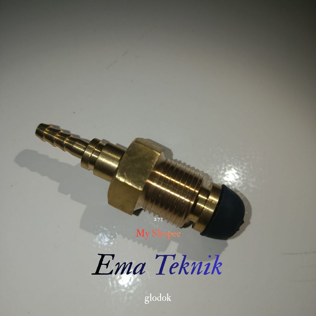 Original Nepel botol Tabung gas Pigtail 50kg selang 3/8" inch