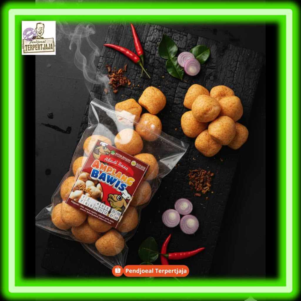 Amplang Bawis Pedas Khas Bontang | Kerupuk Ikan Amplang Super Premium Oleh-Oleh Kalimantan Timur