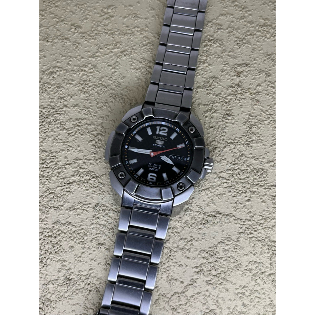 Arloji Jam tangan Seiko 5 Monster 7s36 Second Preloved
