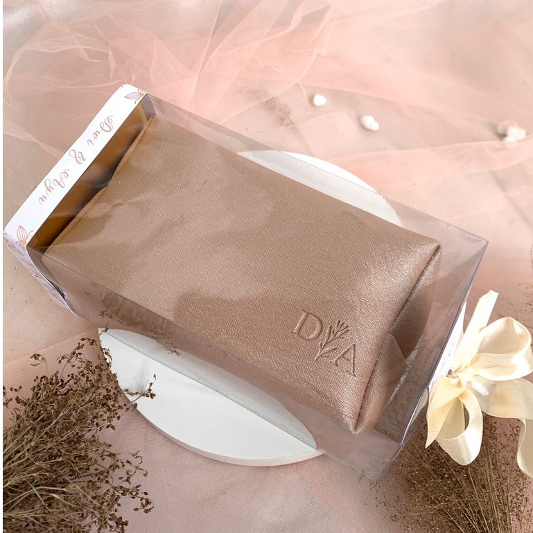 Souvenir Pernikahan Boxy Pouch Kemasan Mika Tabung Souvenir Nikah Souvenir Custom
