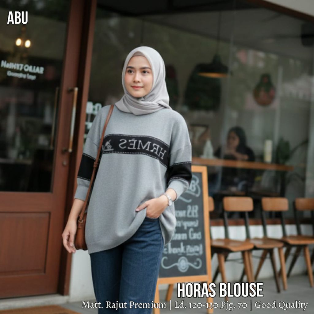 JUMBO LD 120 cm HORAS KAOS RAJUT BAJU WANITA
