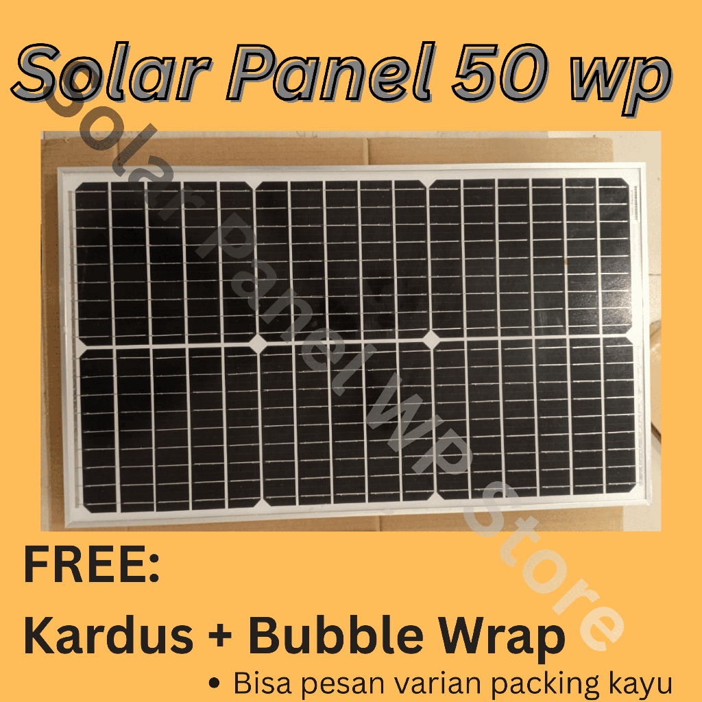 Solar Panel Solar Cell Panel Surya 50wp Poly 50 Wp 50wp Polycrystalline