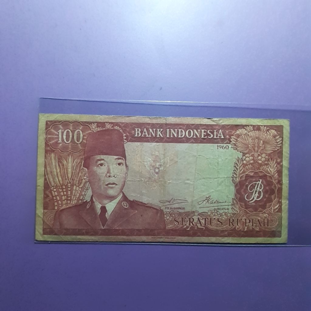 Uang 100 rupiah sukarno 1960