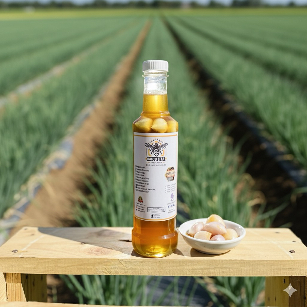 Madu Bawang Putih Tunggal/Lanang FERMENTASI 500gr