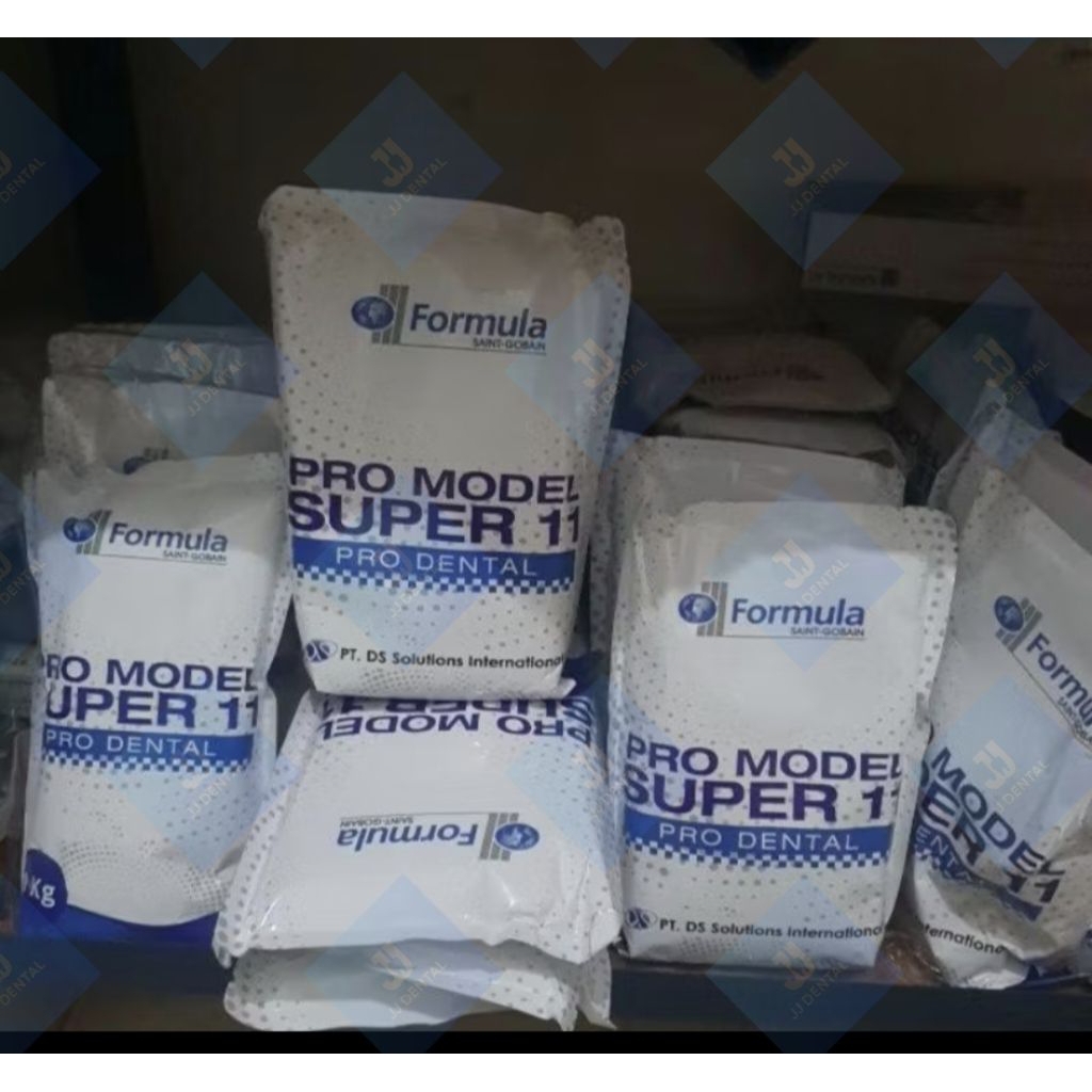 Gips dental stone tipe 2+ warna biru/gips biru