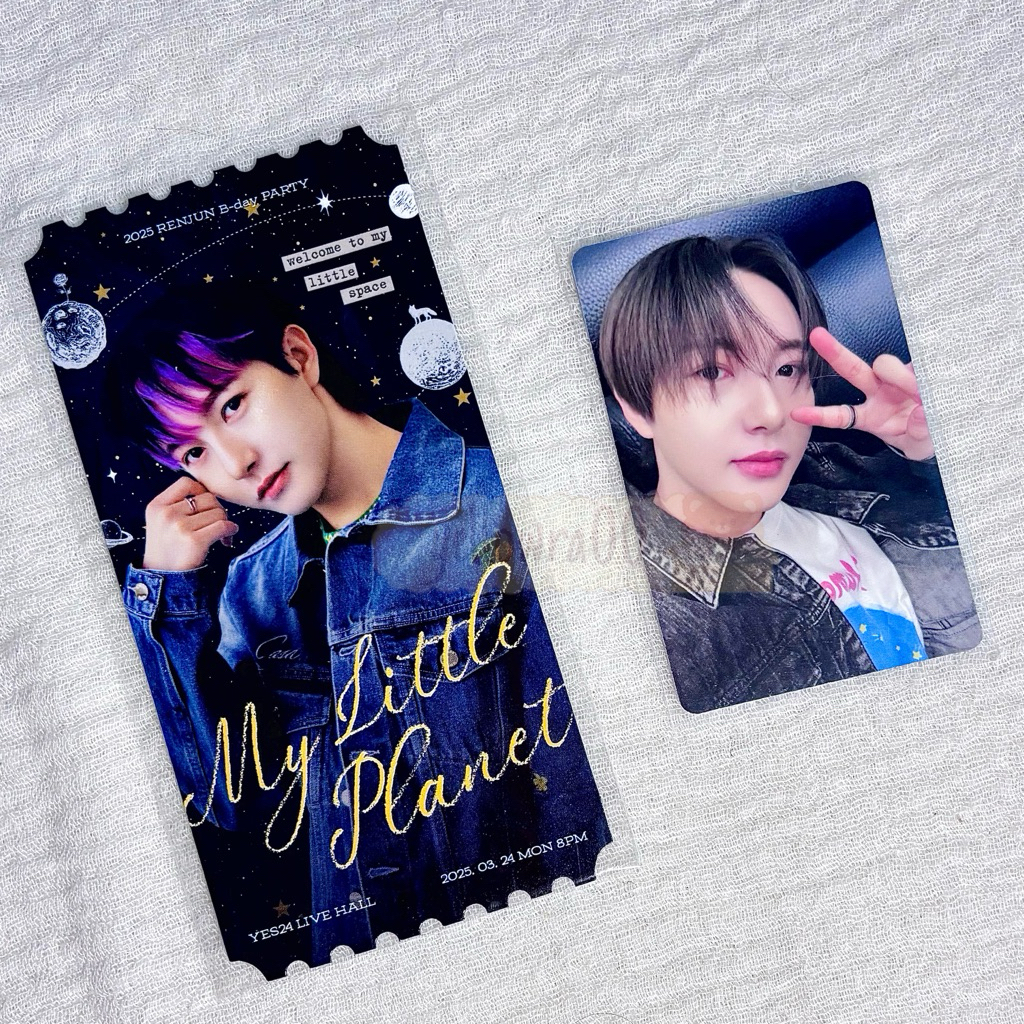 |Ready Stock| PC Photocard nct dream renjun benefit saengpa birthday party my little planet 2025