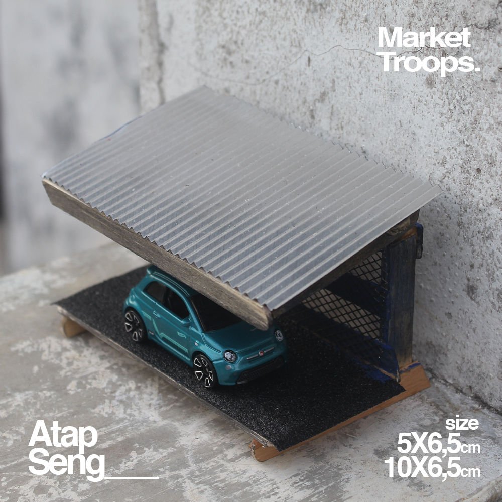 Atap Seng Mini | Miniatur atap seng | Seng Diorama