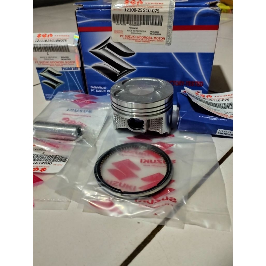 PISTON KIT SET RING SEHER PEN KLIP SATRIA FU OS STD,25,50,75,100 PISTON FU 25G
