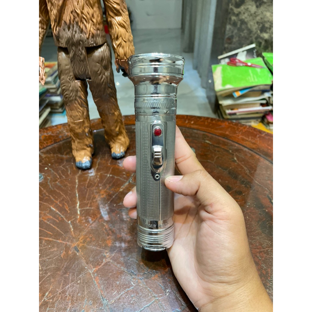 Senter Antik Tiger Head Jadul