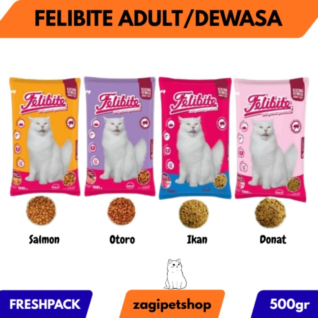 Felibite Makanan Kucing Dewasa 500gr