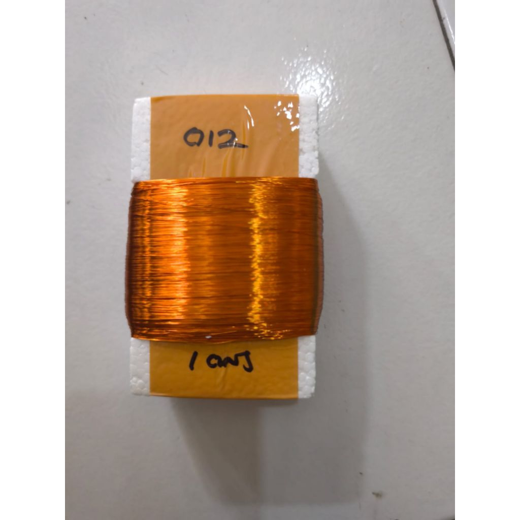 Kawat Email Tembaga ukuran 0,12 Isi 1 ons lilitan dinamo cdi setrum ikan trafo