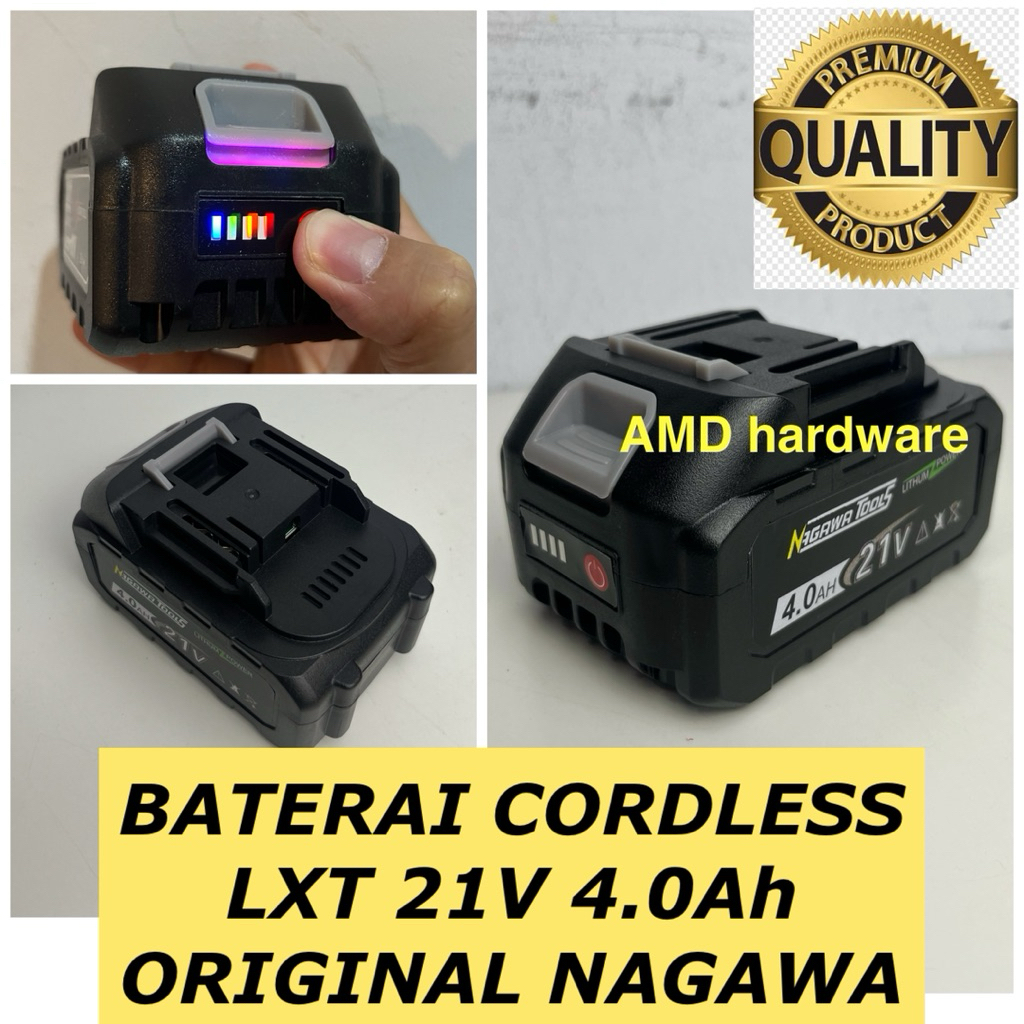 Baterai CORDLESS 21V & 48V Battery LXT Bor Cordless Impact Wrench Socket 21V-24V-48V 4ah 6ah JLD 36V