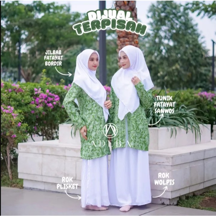 Tunik Fatayat Hijau Muda Seragam Fatayat NU Fatayat Nasional