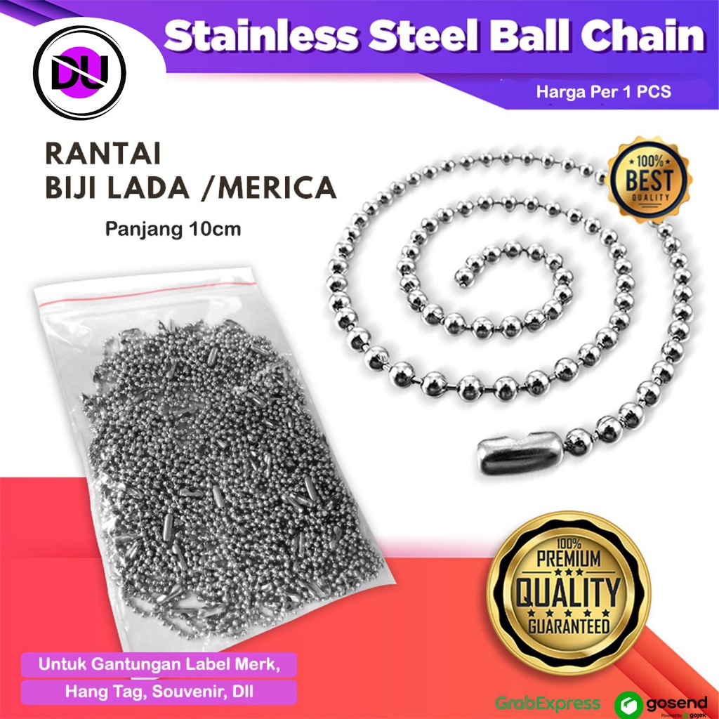 Rantai Bola Panjang 10cm Rantai Kuku Rantai Tali Hangtag Pelor Perpcs Rantai Tali Barang Unik Murah 