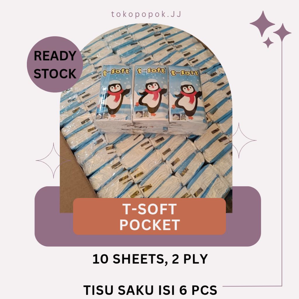 tsoft pocket / tisu saku, tisu saku t-soft murah