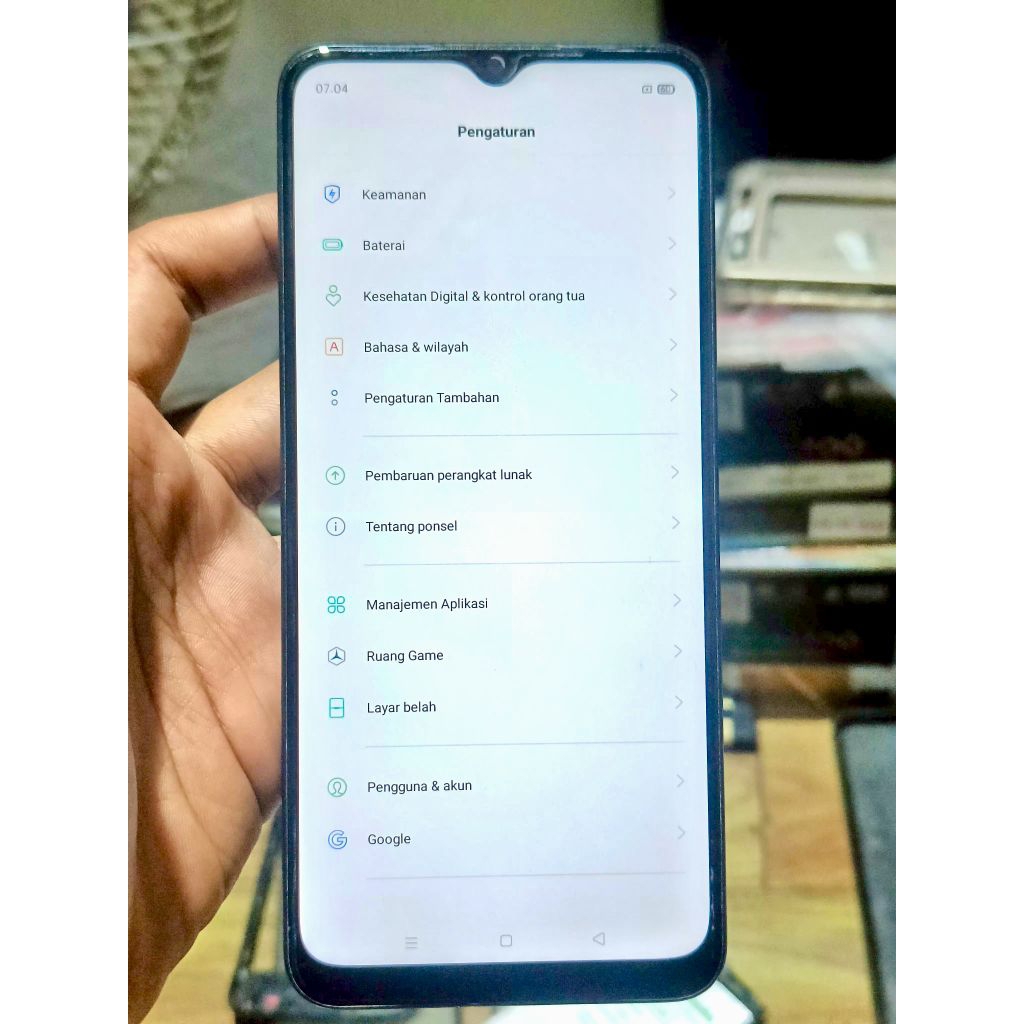 LCD TS TOUCHSCREEN FULLSET FRAME OPPO A15 NORMAL ORIGINAL COPOTAN BERGARANSI