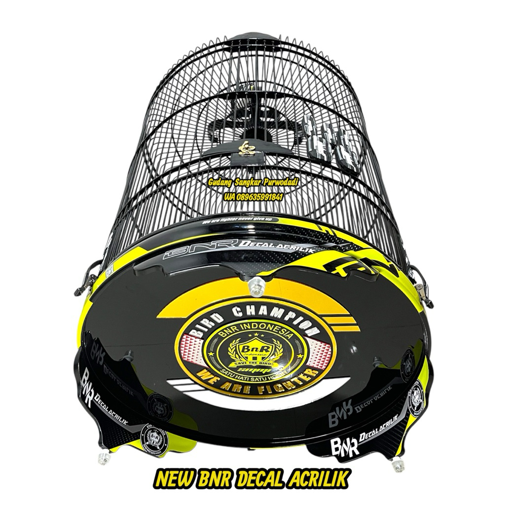[Original] Sangkar Murai BNR PVC Terbaru stoper pion 3D ( FREE PACKING KAYU )