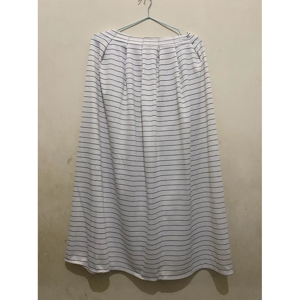 Rok wanita Rok panjang garis garis salur