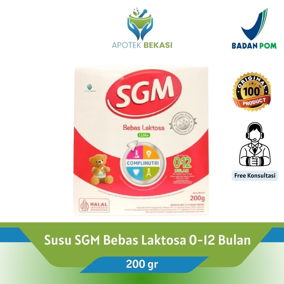 SGM LLM+ Susu Formula Bayi Bebas Laktosa - 200 & 400 Gr