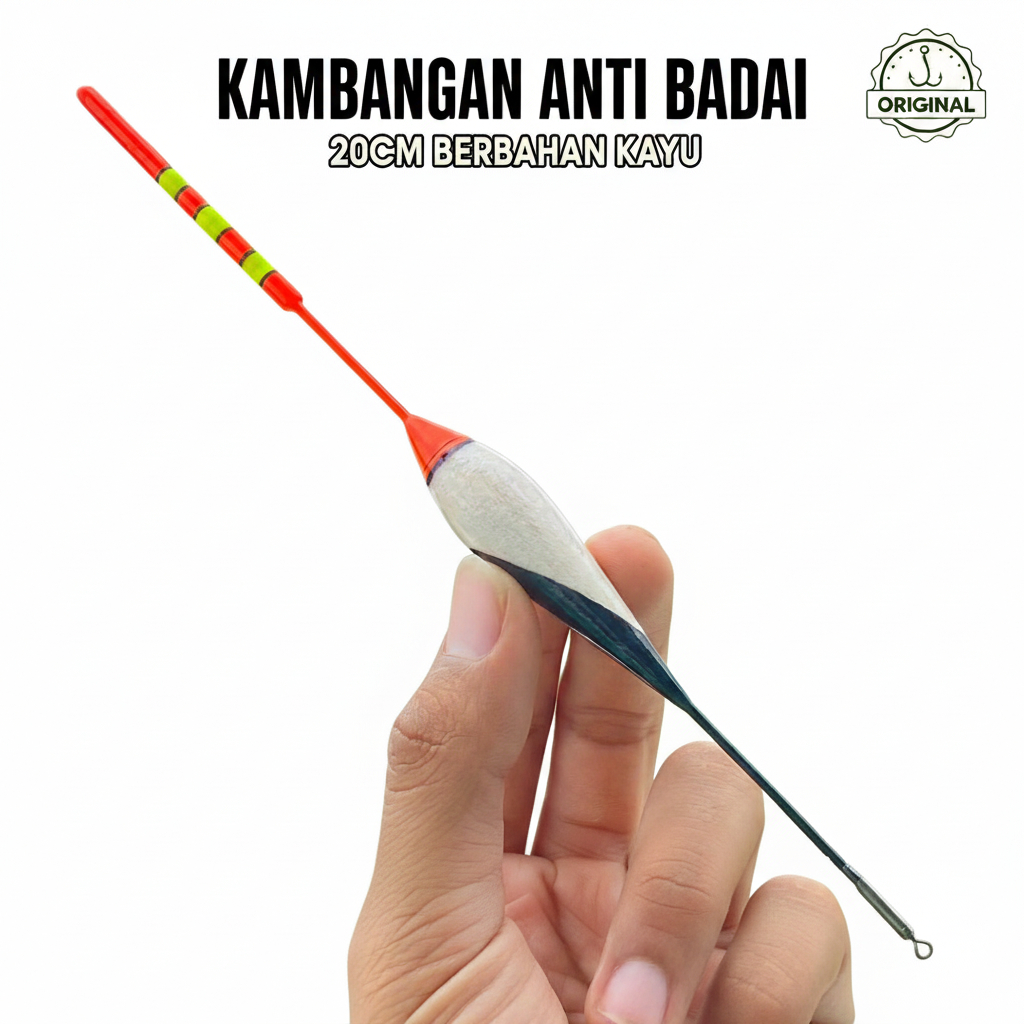 Pelampung Kambangan pancing Anti badai 20cm kayu super sensitif Kambangan pancing