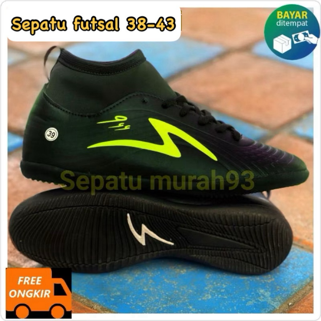 Sepatu futsal specs invinity II model boots kompon gread Original 100% Biru Stabilo Hitam pink