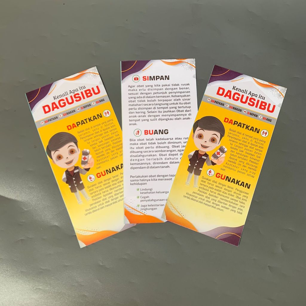 Flyer Dagusibu - Brosure Dagusibu  - Farmasi - Edukasi Kesehatan