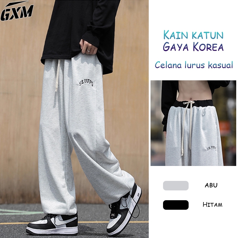 celana kasual pria celana katun pria Celana longgar unisex Celana jogging pria sweatpants pria baggy
