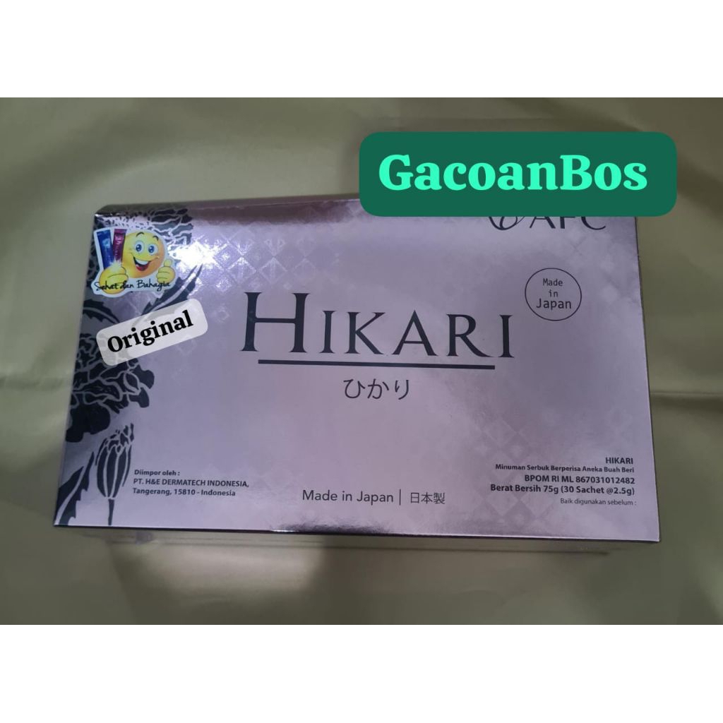 HIKARI / UTSUKUSHII GOLD ORIGINAL AFC JAPAN EXP TH 2028 TERBARU