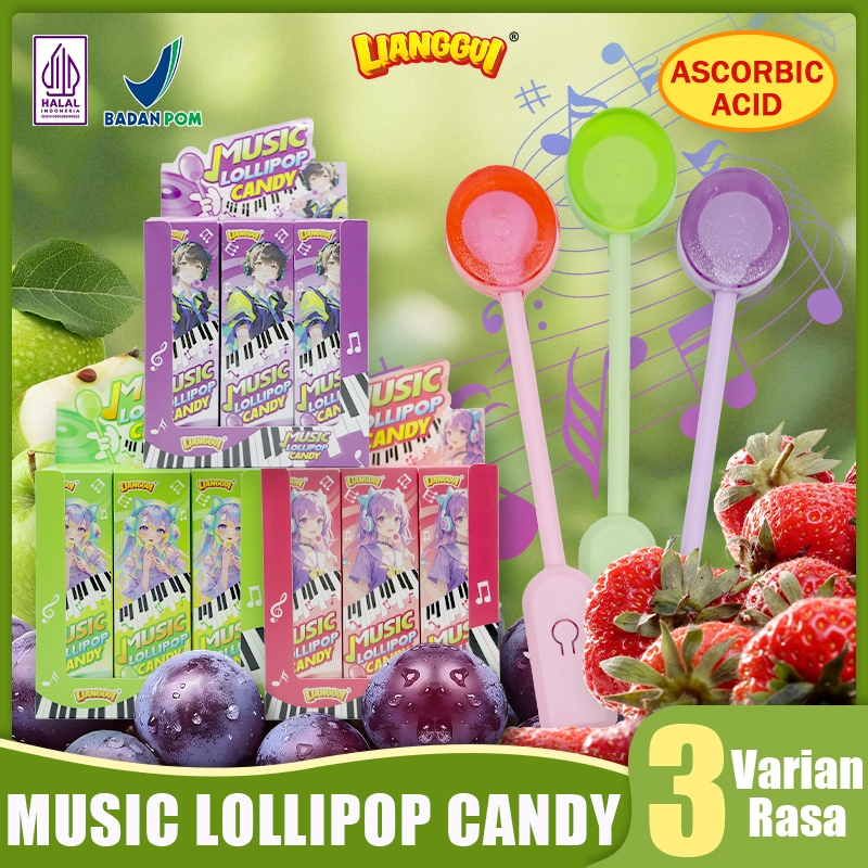 Lianggui Lolipop Musik HALAL - Snack Musik Anak, Hadiah Ulang Tahun, Mainan musik