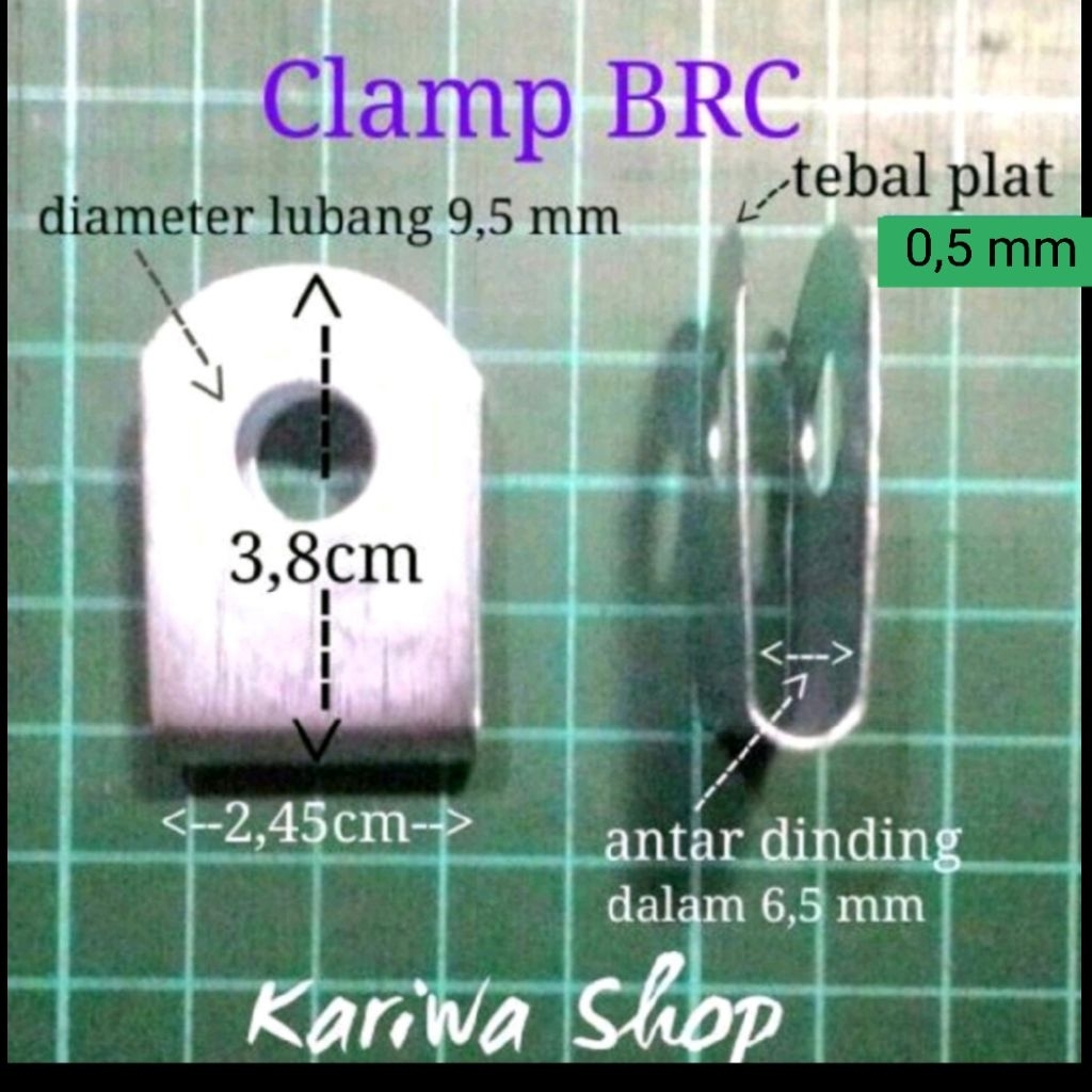 Klemp clamp pagar BRC, per 1 pcs
