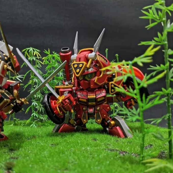 SDBD Kurenai Musha Gundam Red Warior Amazing Bandai sudah rakit