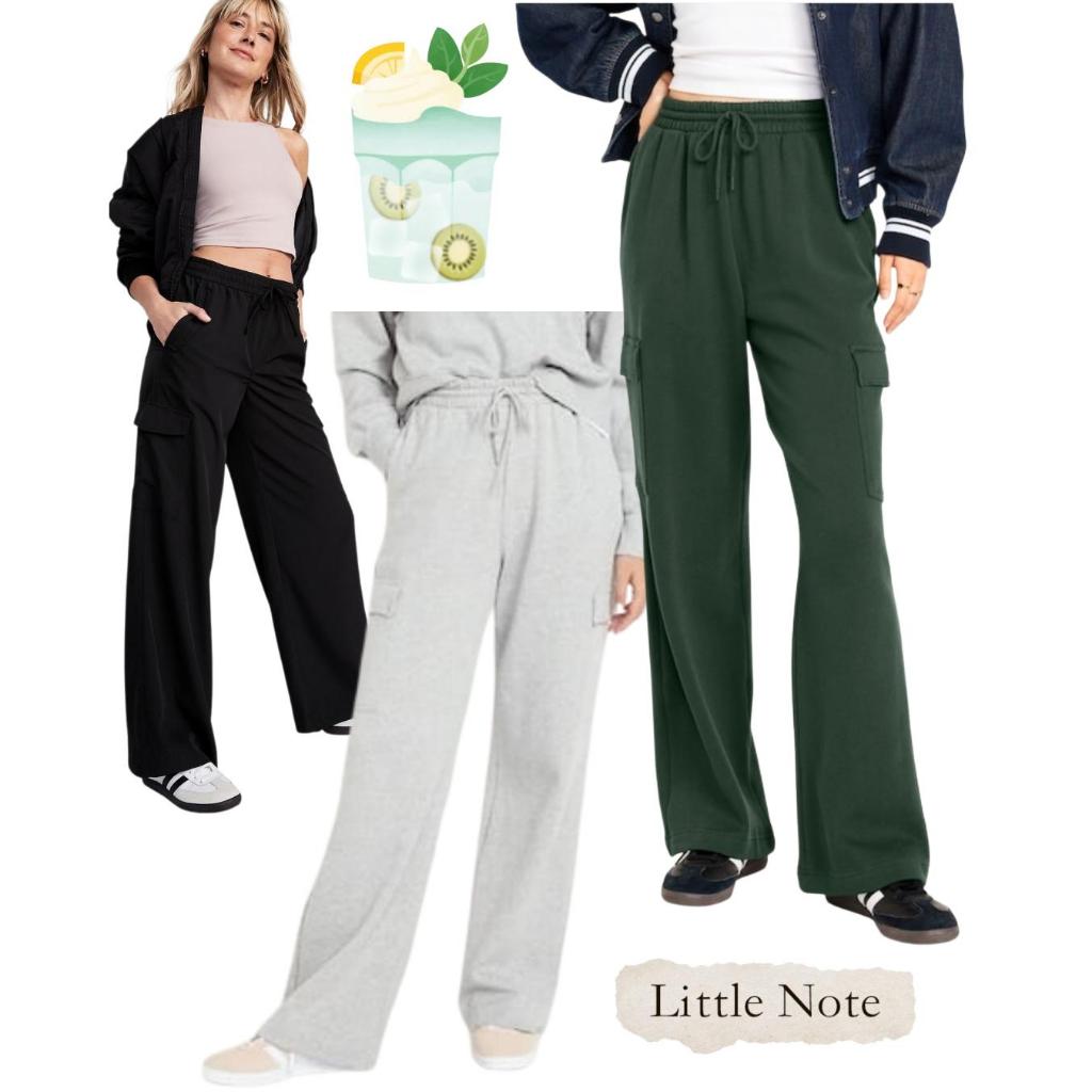 [18091] Old Navy Celana Wide Cargo Wanita Celana Cargo Wanita Dewasa Celana Panjang