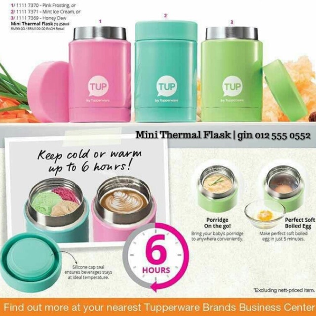 TUPPERWARE MINI THERMAL BOTTLE