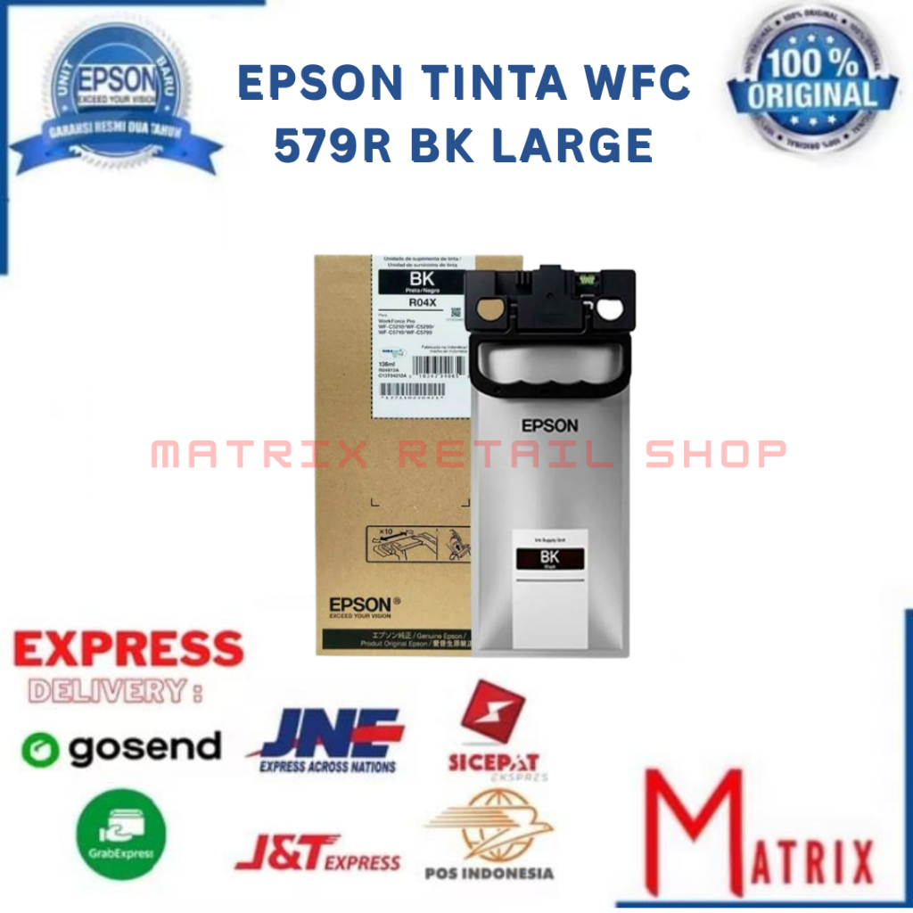 TINTA EPSON WFC579R / WF-C579R / WF C579R BLACK LARGE ORIGINAL