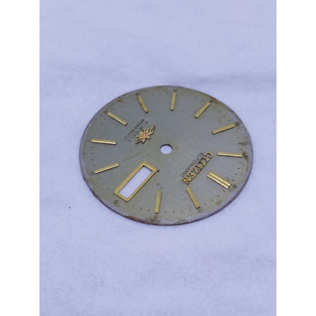 Citizen 7 automatic vintage watch part dial jam tangan antik ctz original plat dial part arloji anti