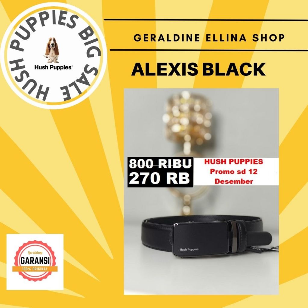 Ikat pinggang Hush Puppies belt original sale seri ALEXIS