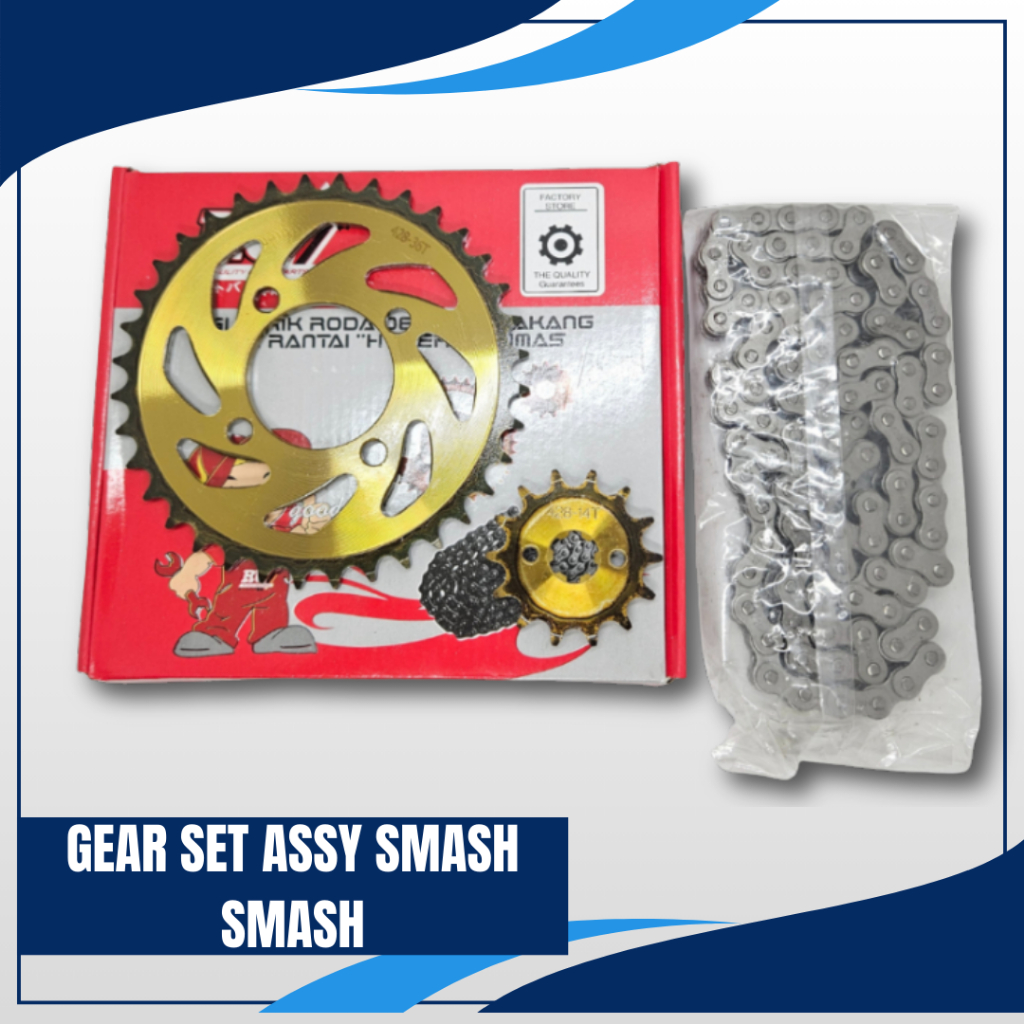 GEAR GIR SET ASSY SMASH 428H 100L 36T 14T GEAR GIR SET GIR PAKET SMASH