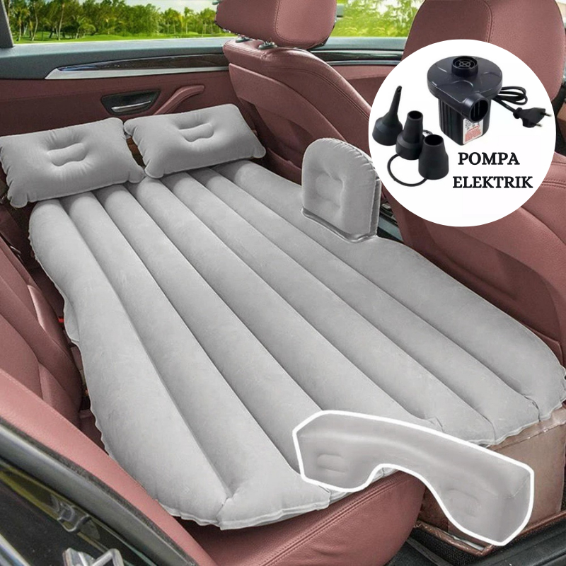Kasur Mobil Angin Stabil Dengan Pompa Elektrik Kasur Mobil Kecil Jazz Brio Alya Agya FREE POMPA