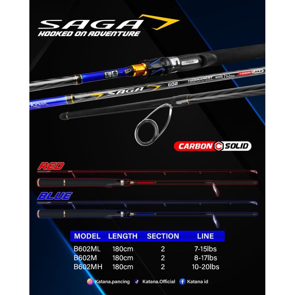 JORAN PANCING KATANA SAGA 180 10-20LB