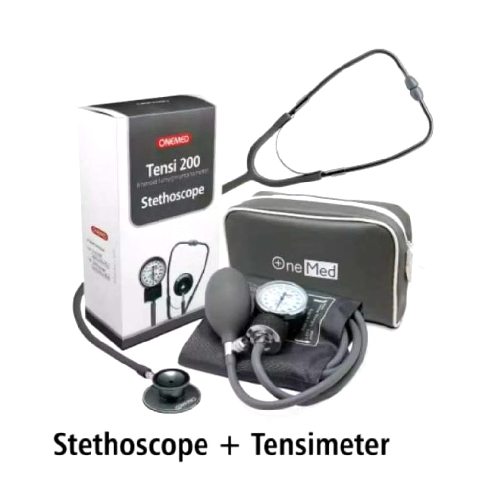Paket Tensi Jarum + Stetoskop Onemed Original