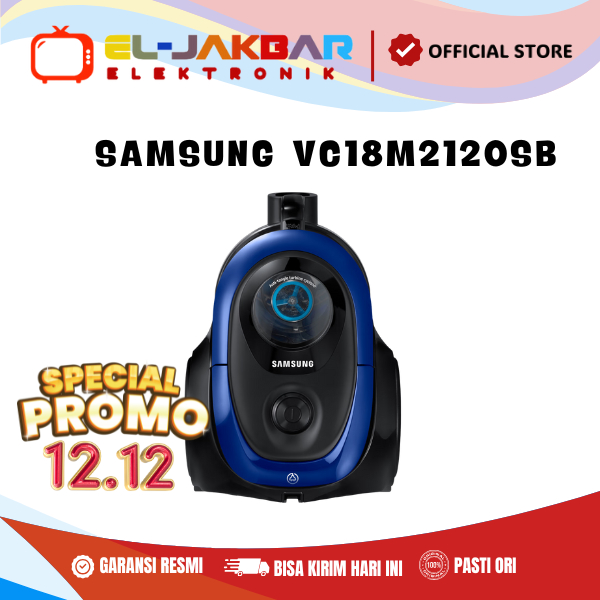 SAMSUNG VC18M2120SB Vacuum Cleaner 380 W Canister Anti-Tangle VC18M2120SB/SE