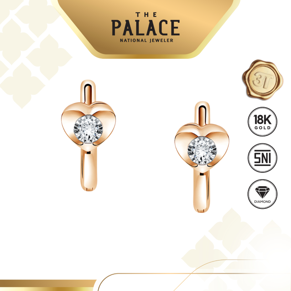 The Palace DJ Heart 2 Earring / Anting