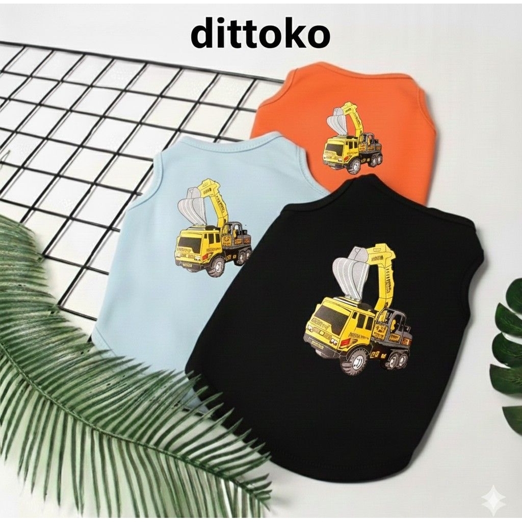 Baju Kucing Lucu Unik Gambar Mobil Eskalator / Pakaian Kucing & Anjing