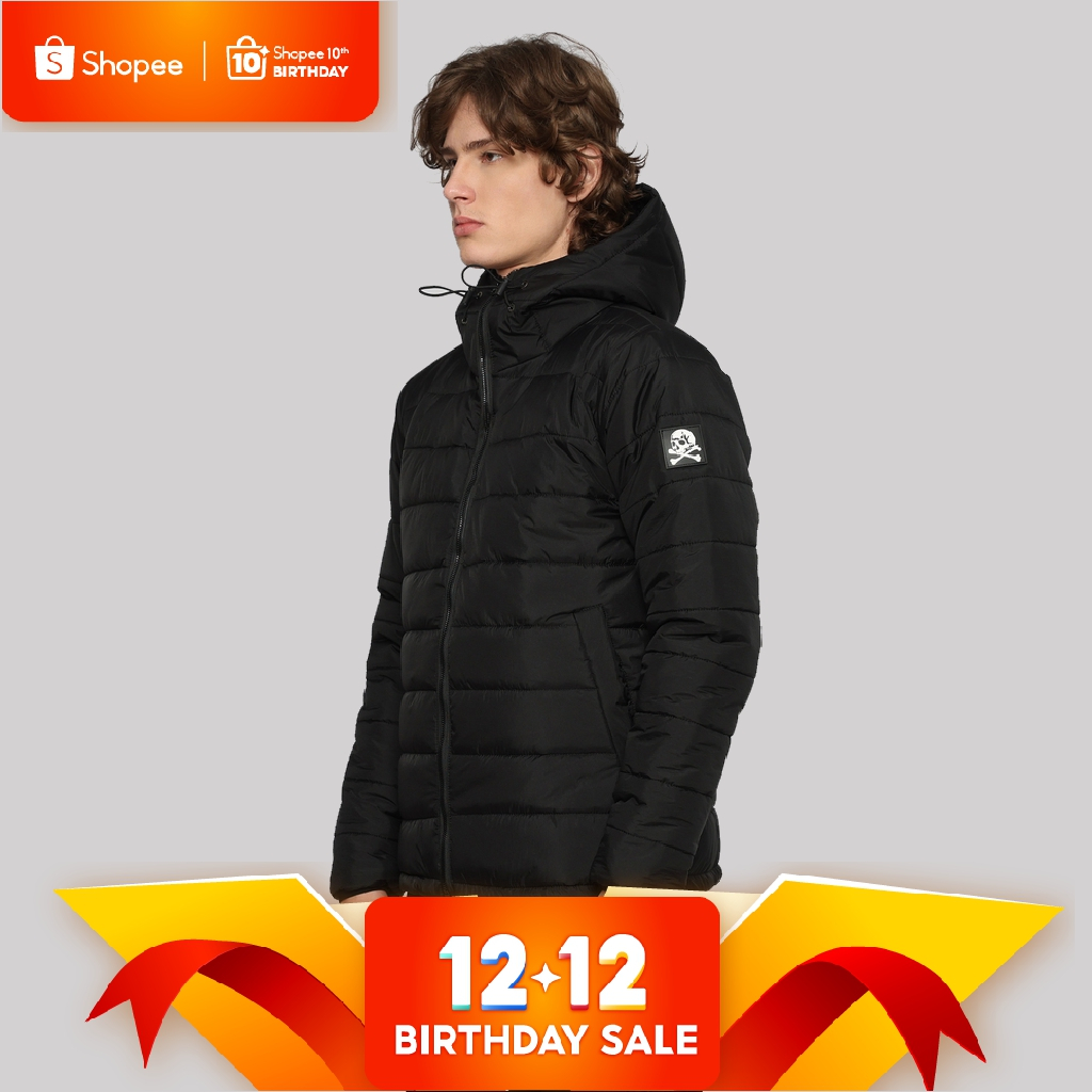 Bdgboys Jacket Outdoor Puffer Hitam Doff