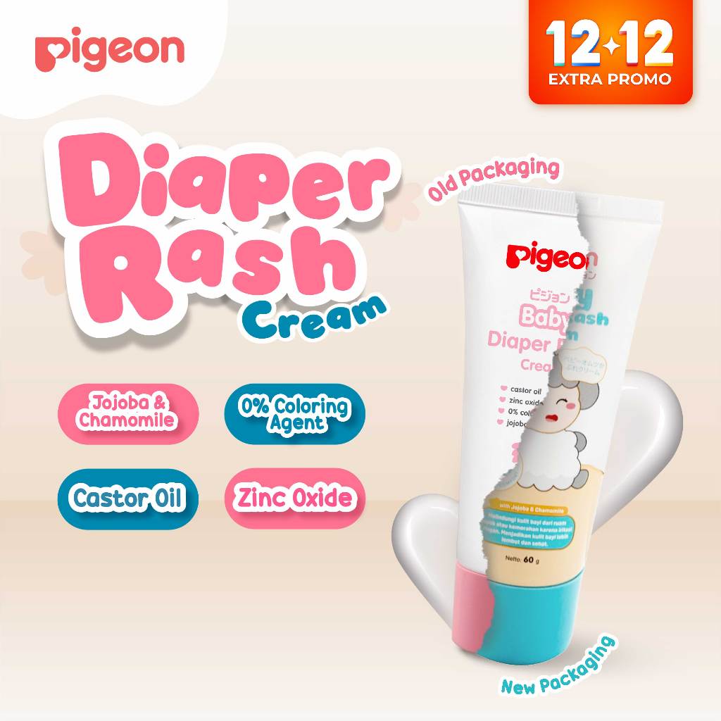 [PROMO 12.12] PIGEON Baby Cream 60Gr Diaper Rash Cream | Cream Bayi Ruam Popok | Salep Bayi Ruam Pop